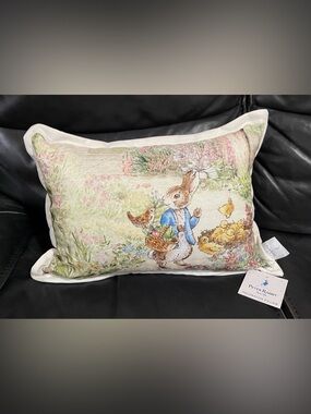 Easter Peter Rabbit Decorative Pillow - Easter Pillow - Peter Rabbit Pillow